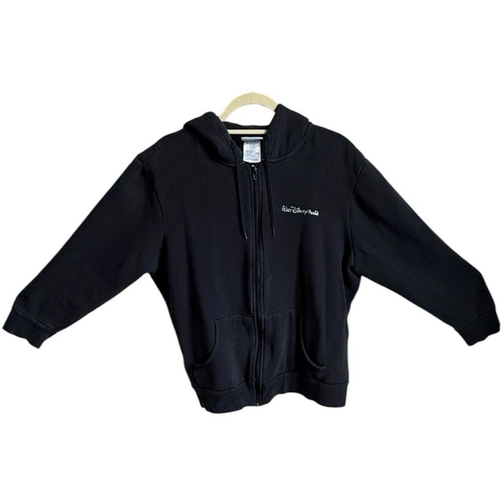 Walt Disney World Women's‎ Black Full Zip Hoodie Sweatshirt Size 1X